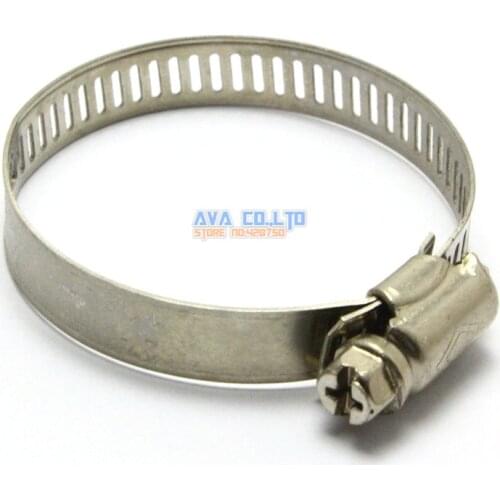 20 Pieces 27-51mm Hose Clamp Worm Gear Hose Pipe Fitting Clamp