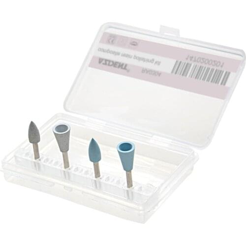4pc/Box Dental Composite Resin Silicone Polisher Kit RA 0304 For Low Speed Handpiece