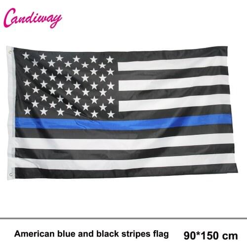 American flag black blue star flag Office/Activity/parade/Festival/Home Decoration Star 90*150cm usa flag