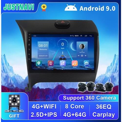 Android 9.0 For Kia Cerato 2013-2017 Car 2 Din Radio 4G WIFI Carplay DSP Camera Multimedia Video Player Navigation GPS No DVD