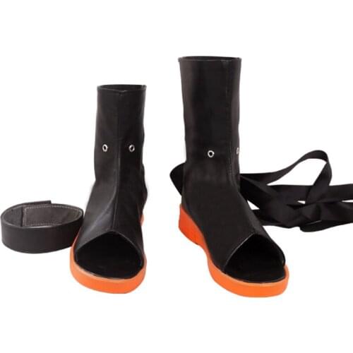 Anime Cosplay Arknights Ifrit Shoe Black Boots Cosplay Punk Shoe Custom Made A