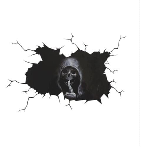 Car glass skull wall sticker shop window for Saturn Astra Aura Ion Outlook Vue Grandland X Vivaro Meriva Cascada