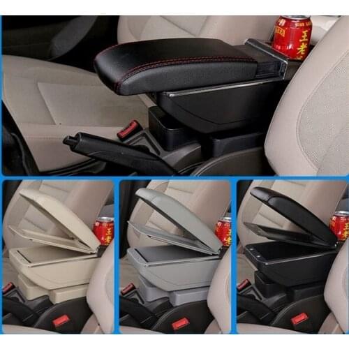 Car Armrest Box Central Store Content Box Cup Holder Ashtray Car Accessories For SUZUKI Swift 2005-2018