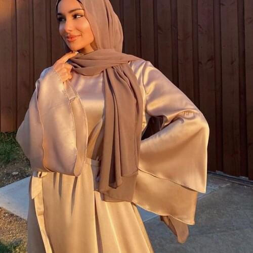 40# Satin Bandage Maxi Dress 2021 High Split Elegant Solid Color Vintage Robe Full Sleeve Ankle Length Dress Oversize Robe Femme