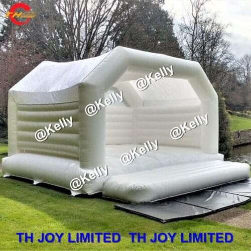 Free shipping CE certificate white inflatable bouncer for sale, inflatable wedding bouncer, inflatable white bouncer castle