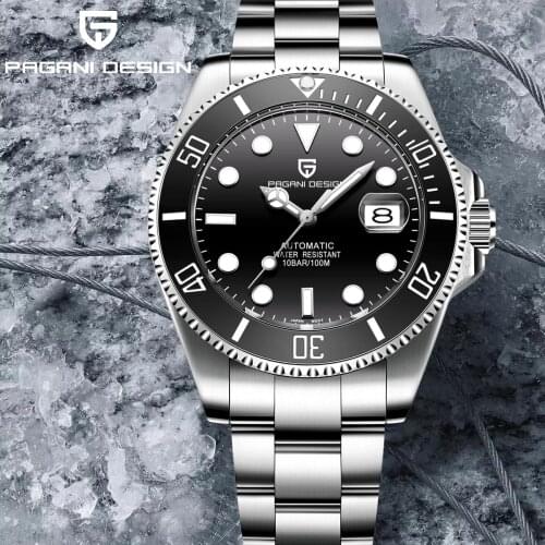 PAGANI Design Mens Watch Fashion Casual Watch Seiko NH35A Automatic Mechanical Stainless Steel Sapphire Waterproof Wristwatches