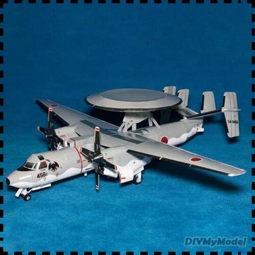 DIYMyModeI Us E-2C Hawkeye 1:72 DIY Handcraft Paper Model KIT Handmade Toy Puzzles Gift Movie props