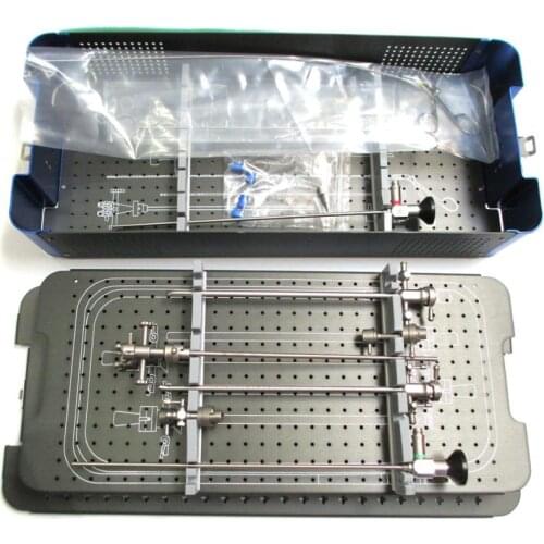 Surgical instrument stainless steel sterilization sterilizing box for cystoscopy