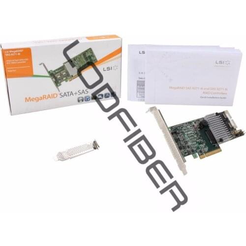LODFIBER for LSI Logic LSI00330 MegaRAID SAS 9271-8i 8Port 6Gb/s PCI Express 3.0 1GB DDR3 Single Controller Card
