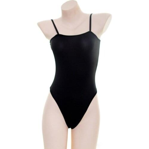 Patchwork Slim Bodysuit Women Hollow Sleeveless Skinny Rompers Summer Fashion Sexy One Piece Suits Sukumizu Swimsuit