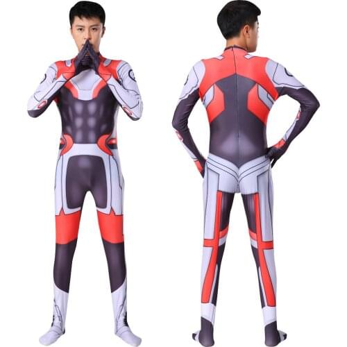 Halloween Adult Kids Anime Moive Zentai Endgame Quantum Realm Bodysuits Children Cosplay Jumpsuits Christmas Gift