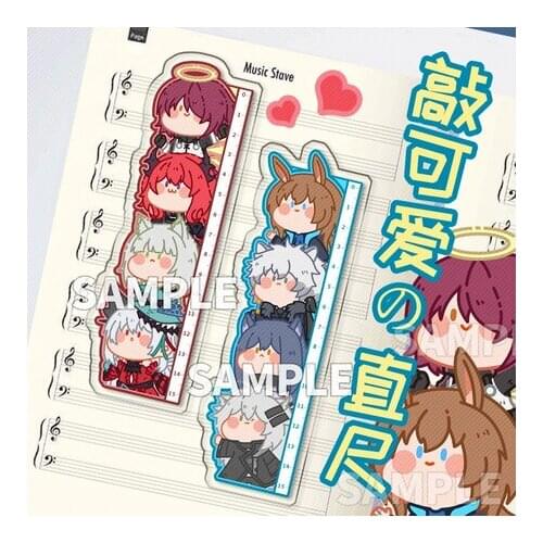 Anime Arknights Lapland SilverAsh Amiya Surtr Acrylic Ruler Measuring Scale Students Cartoon Measure ruler Gift Cosplay