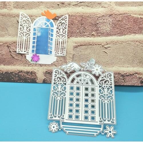 Window, openable European style window metal cutting mold, scrapbook, photo frame, photo album decoration, DIY, handmade artwork