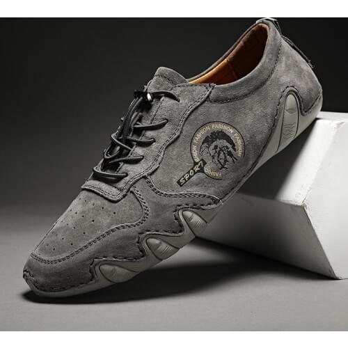 Mens Waterproof Driving Lace Up Shoes Climb Oxfords Army Combat Hiking PU Leather Shoes Breathable Plus Size 38-46