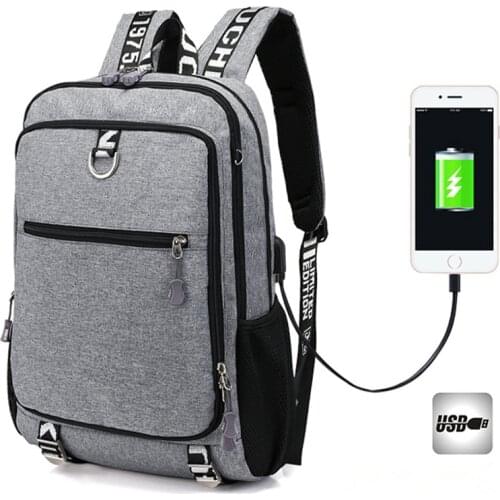2020 Business Notebook Backpacks Large Capcity USB Charge Men Escolar Mochila College Quality Laptop Bag Teenage School Backpack
