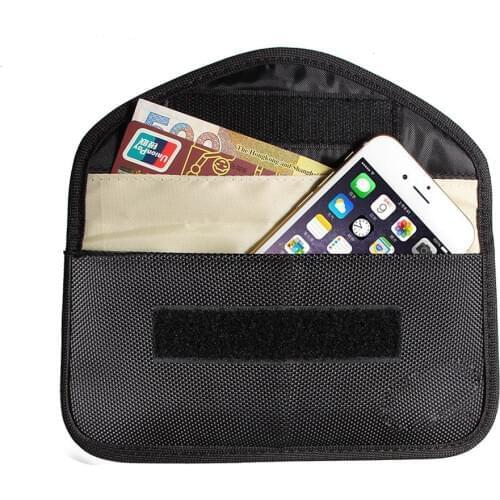 New GSM 3G 4G LTE GPS RF RFID Signal Blocking Bag Anti-Radiation Signal Shielding Pouch Wallet Case for Cell Phone 6 Inch