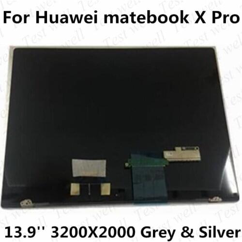 New original For Huawei matebook X Pro assembly 13.9-inch upper half touch screen LCD screen LPM139M422 2018 2019 models