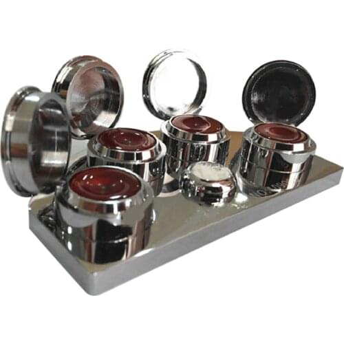 Separate Watch Oil Cup Stand with 4 Containers Premium Polished For Watchmaker Watch Repair Tool Parts Replacement