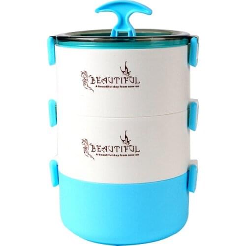 Thicken 304 Stainless Steel Lunch Box Portable Student Healthy Friendly Products Storage Box Bolsa Almuerzo Home Decore EC50FH