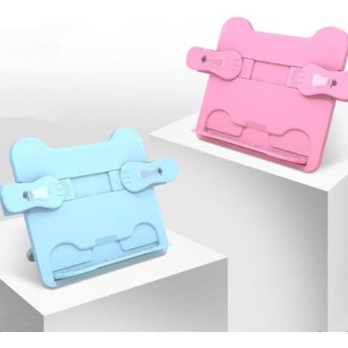 Adjustable Reading Book Holder for Children Writing Bracket Bookshelf Laptop Foldable Bookend Recipe Book Stand Stationery