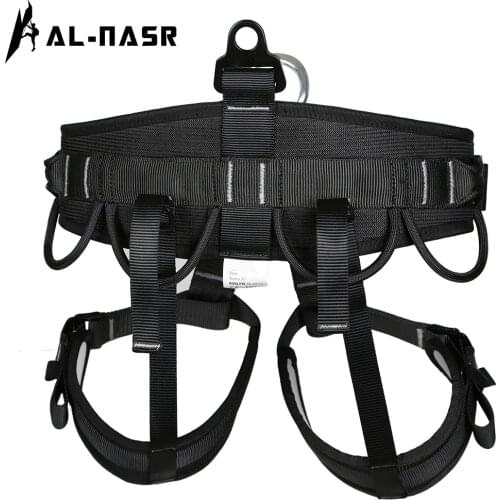 AL-NASR Outdoor professional men and women rescue aerial work belt climbing rope rappelling half body safety belt rock climbing
