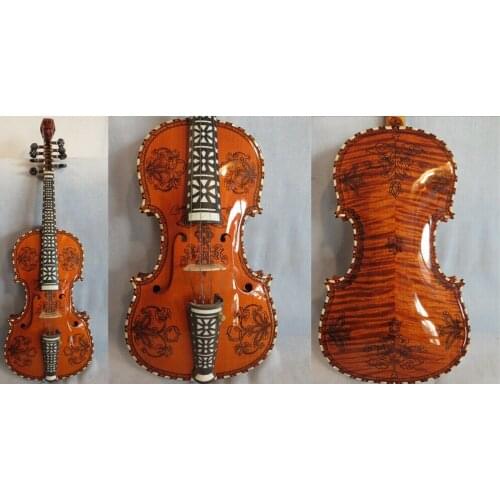 Deluxe fancy Norwegian fiddle 4/4 violin (4*4)of profession concert #8741