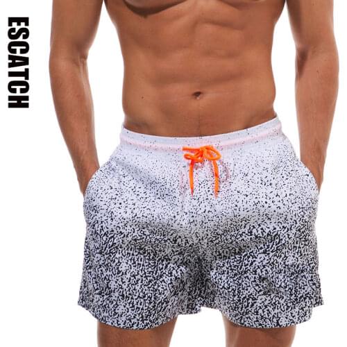 2019 Escatch Brand Quick Drying Board Shorts Trunks Mens Beach short Bermuda MasculinaDe Marca Homme Shorts