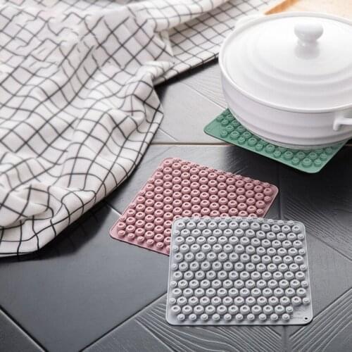 Silicone Mat Pot Holders for Kitchen Hot Dishes Hot Pads Spoon Rest Jar Opener Multipurpose Kitchen Tool Silicone Pot Mat