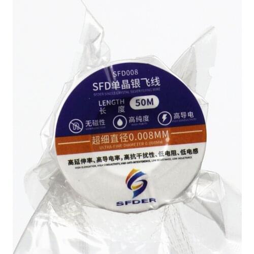 50M 0.008MM Pure Copper Jumper Wire Fly line BGA PCB Repairi Link Wire For Phone Tablet Motherboard Soldering Tools