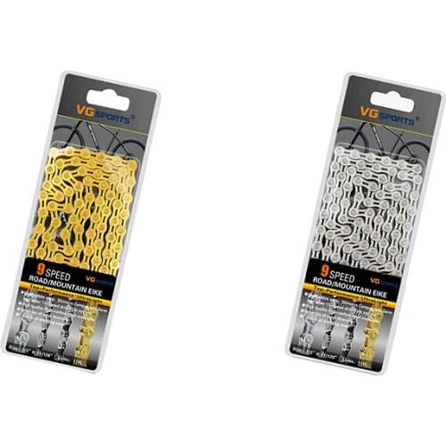 Vg Sports Ultralight 9 Speed Bicycle Chain Bike Chain Half Full Hollow 116L Mountain Mtb Road Bike Chains