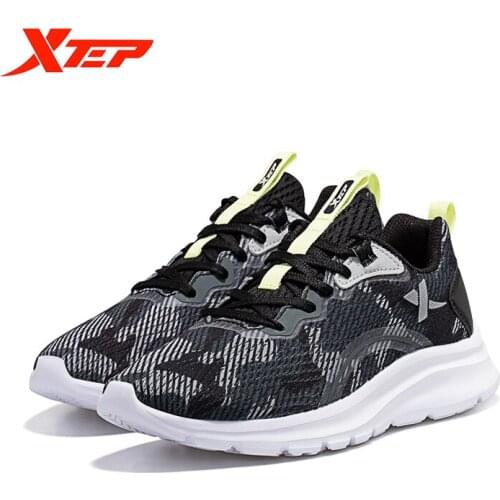 Xtep Womens Shoes Spring New Running Shoes Mesh Breathable Running Shoes Lightweight Shock Absorption Sports Shoes 879118110001