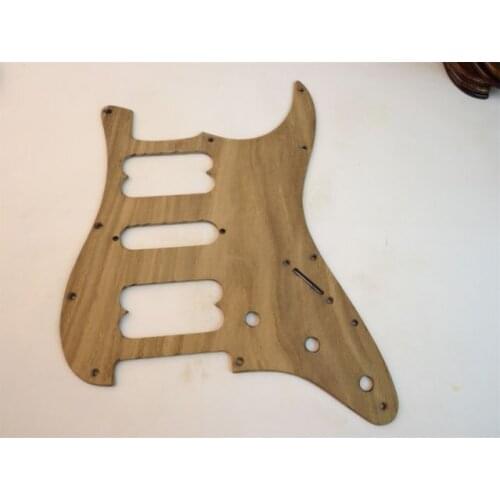 1pcs Unfinished wood of Chinese scholartree STRAT GUITAR HSH Pickguard#3234