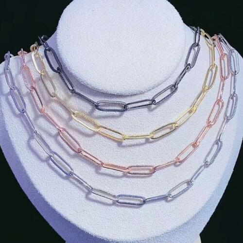 5 meters fashion Slim Link chain necklace accessories keep color Chain necklace accessories for jewelry making 50775