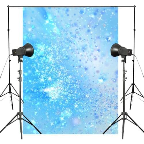 5x7ft Exquisite Shining Water Droplets Photography Backdrop Light Blue Background Kids Photo Studio Backdrop