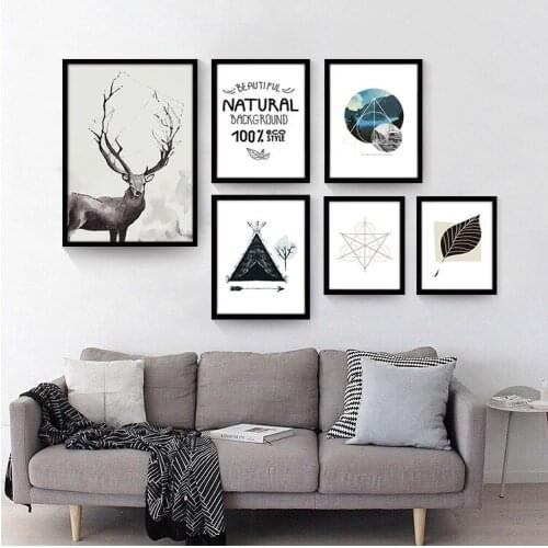 Abstract Black and White Art Porch Living Room Decorative Painting Gallery Poster cuadros decoracion dormitorio wall canvas