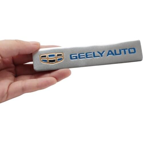 Aluminum Car Badge Sticker Rear Trunk Body Styling Decor Decal For Geely Emgrand X7 EC7 Atlas Boyue CK2 GC6 Parts LC Accessories