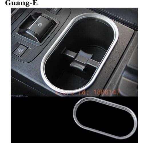 Car cover detector trims ABS chrome Center Console Cup Holder gear box frame 1pcs for subaru Outback 2015 2016 2017 2018