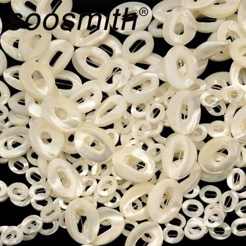 White Natural Pearl Shell Beads Horseshoe Snail Shell Beads Hollow Jewelry For Jewelry Making DIY Accessorie Wholesale