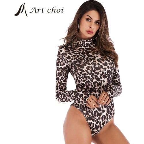 Long Sleeve Skinny Bodysuit Women Spring Autumn Winter Snakeskin Leopard Milk Fiber Casual Body Top Jumpsuit Ladies Base Wear