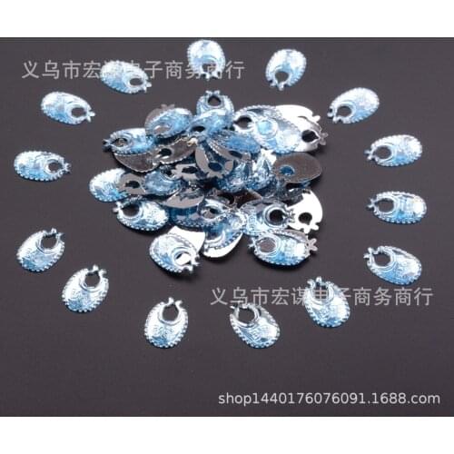 Baby shower pacifier Bib acrylic gifts/ Sequins PVC Flat for DIY Card Making Craft Color Collection