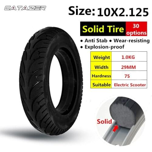 10x2.125 Electric Scooter Solid Tire 10 Inch 10*2.125 Accessory for Self Balancing Electric Scooter BMX Bike Tire