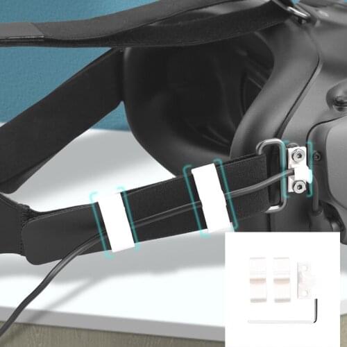 Power Cable Fixer for DJI FPV Goggles V2 Cable Management Holder Fixed Buckle Power Cord Line Harness For FPV Accessories