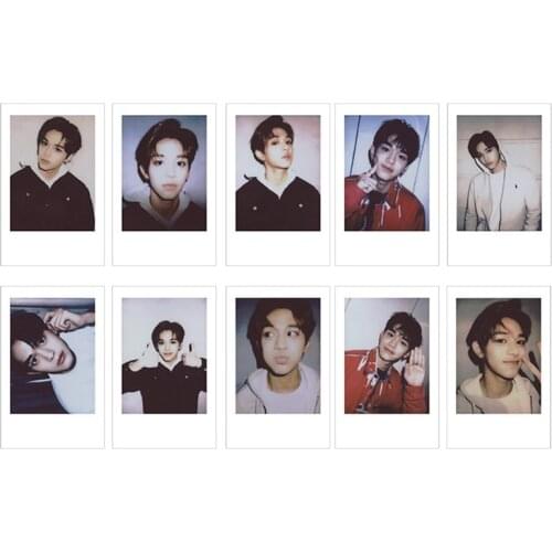 10PCS/Set KPOP NCT 127 Taeyong WINWIN Photo Cards Poster LOMO Cards Self Made Paper Photocard Fans Gift Collection