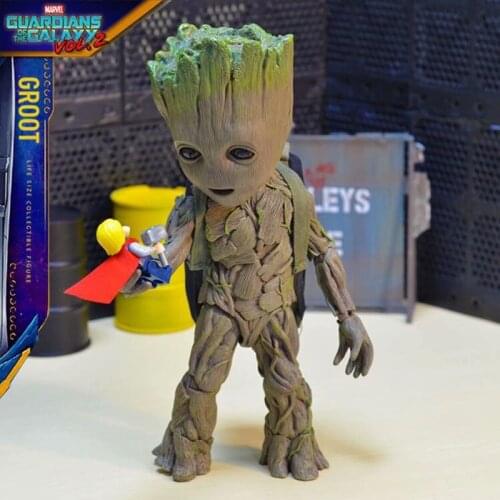 Disney Marvel Movie Groot Cute Baby Tree Man Joints Moveable Articulated Model Action Figure Toys Childrens Birthday Present