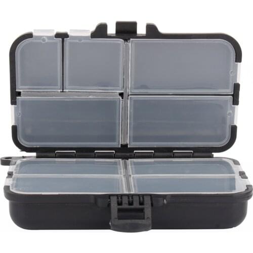 9 Compartments Fishing Tackle Box 12*7*3.5cm Fishing Lure Bait Hook Holder Case Fish Tools Storage Container Fishing Accessory
