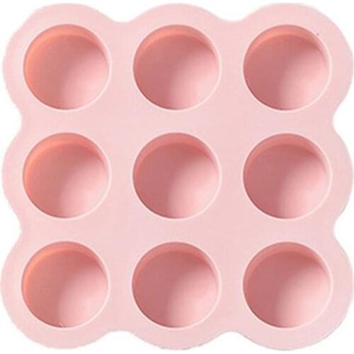 Round Silicone Cake Chocolate Mold Silicone 9-Cavity DIY Mousse Mold Pudding Mold Baking Tool Cake Decorating Tools