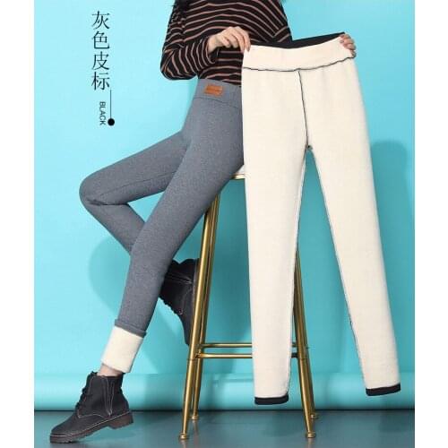 2020 Winter Velvet Leggings Womens Warm Pants Cold-resistant Solid Leggings Stretchy Comfortable Keep Warm And Fleece Legging
