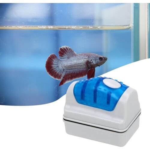 Magnetic Brush Moss Remover Floating Clean Glass Window Aquarium Fish Tank Brushes Algae Scraper Cleaner Brush Plastic Sponge