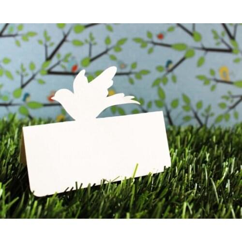 Peace dove Place Cards birthday party Wedding bridal shower banquet Seating escort Card table number marker custom color