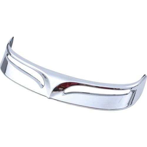 Motorcycle Chrome Rear Mud Flap Trailing Edge Cover Mudguard Flare Trim Tip for Harley 2007-2016 Flstf Softail Fatboy